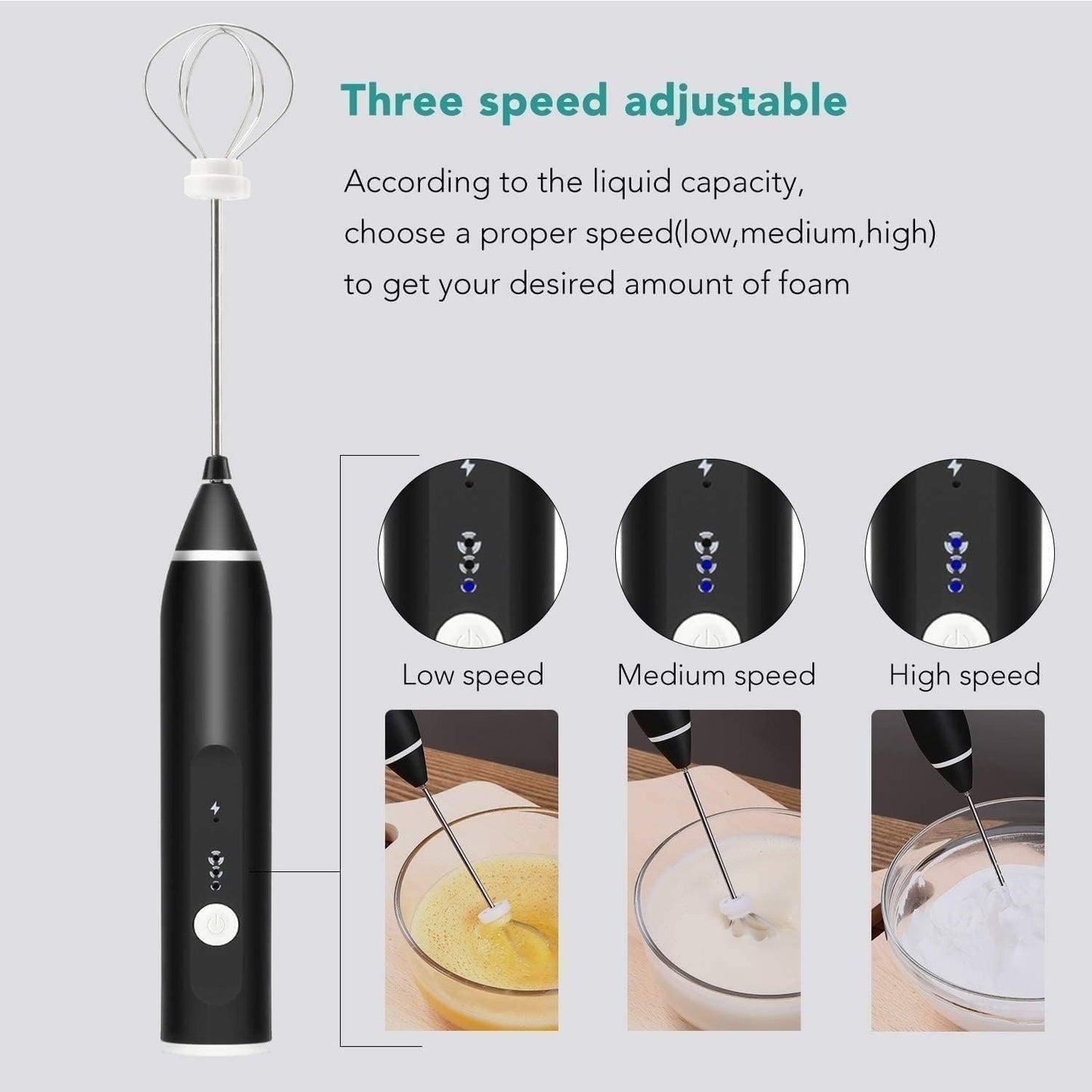 Mini Handheld Foam Blender