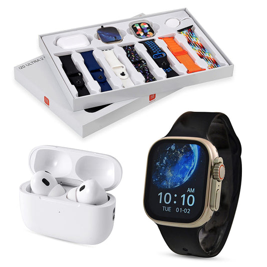 i20 Ultra Max Suit – Smart Watch & Earbuds Combo