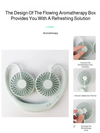 Portable Neck Fan – Hands-Free Cool Breeze
