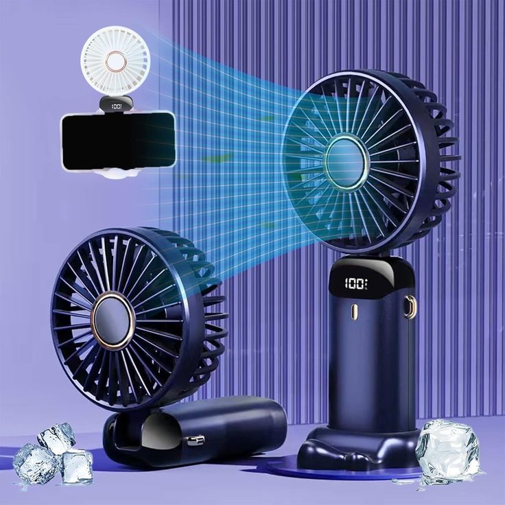 Smart Portable Fan with Digital Display